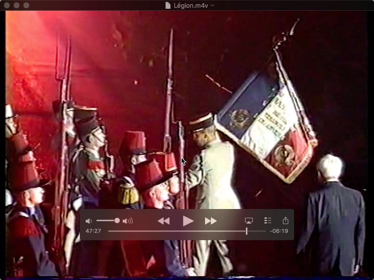 Spectacle “Mais toujours reviennent des temps…” – 2ème Régiment Etranger d’Infanterie (1991)